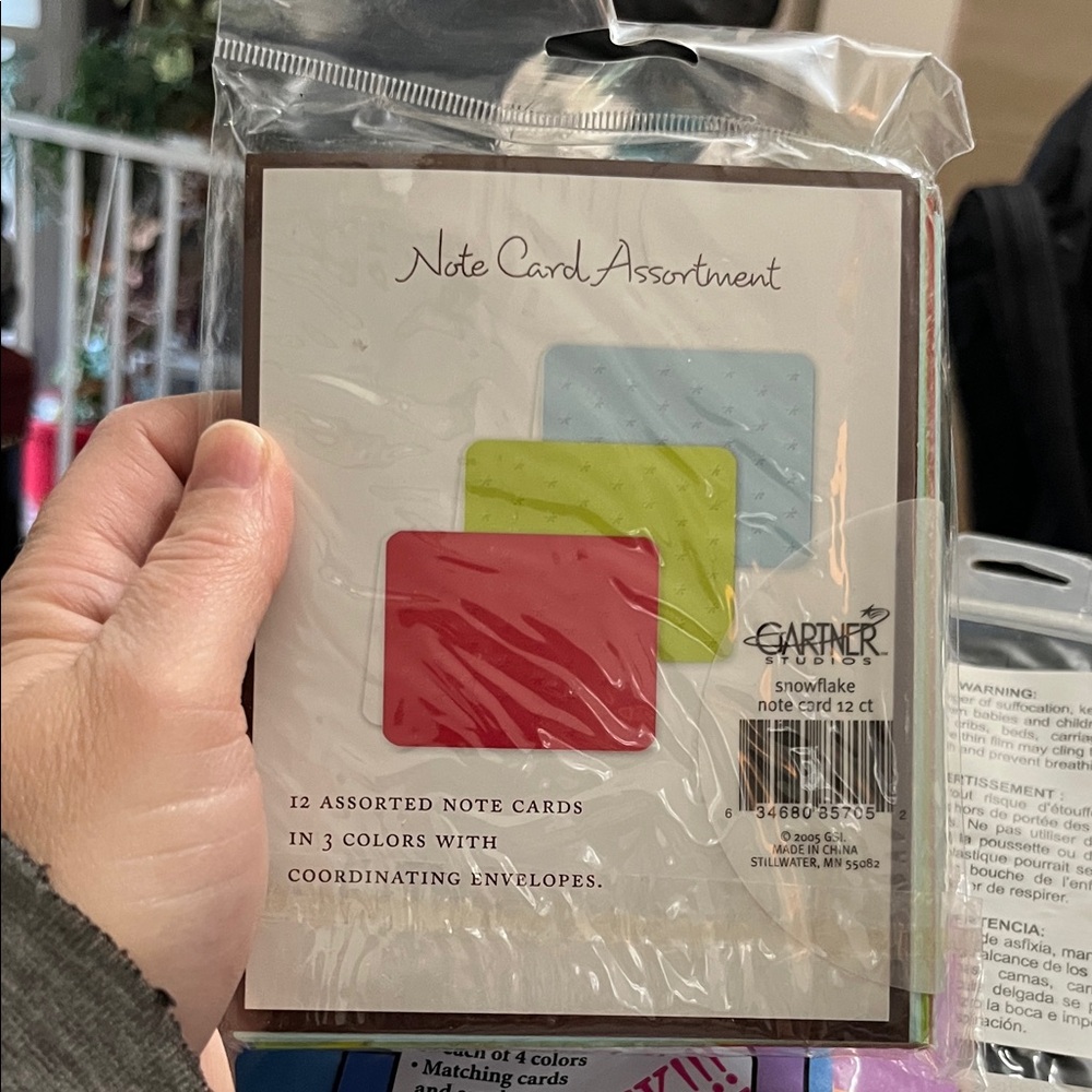 New, Never Been Open, Gartner Studios Snowflake Blank Note Card Set